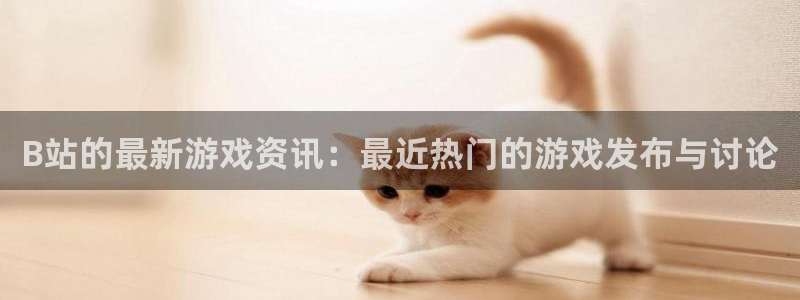 赢咖娱乐平台官网登录：B站的最新游戏资讯：最近热门的游戏发布