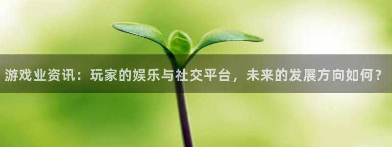 手机赢咖娱乐下载安装：游戏业资讯：玩家的娱乐与社交平台，未来